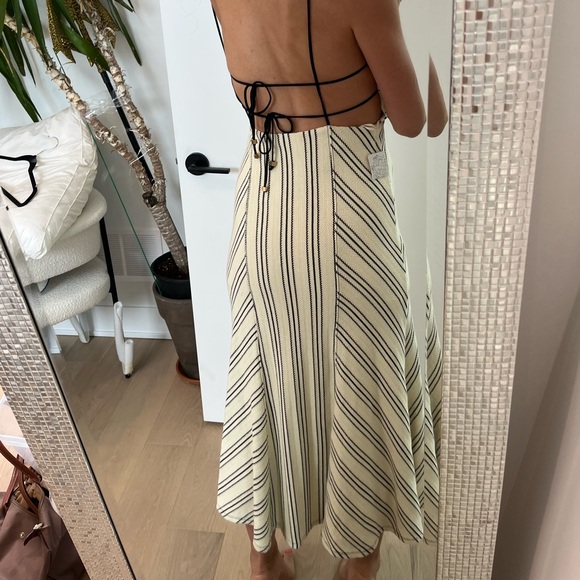 NWT Free People Backless Ivory Crochet Long Dress - Picture 2 of 10